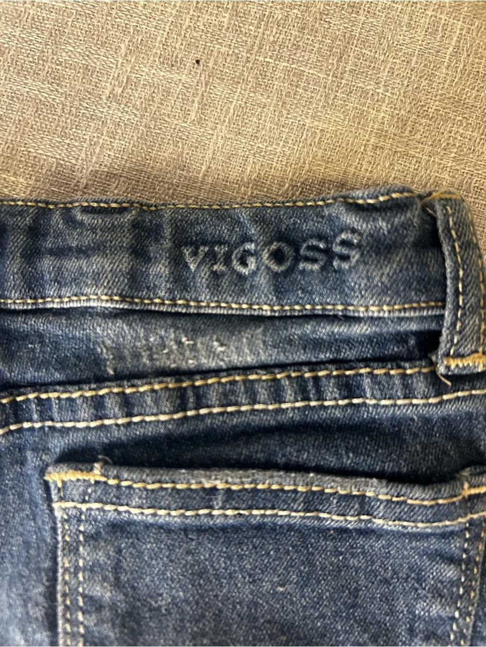 Vigoss Blue Denim Shorts with White Crochet Hem